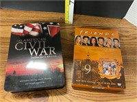 Civil war 5 DVDs / friends 9 seasons