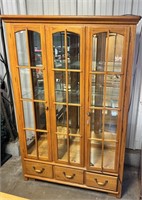 Thomasville lighted china cabinet.  American