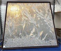 Large Canvas “Frost on the Window “ 37.5 x 38”