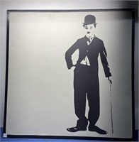 Charlie Chaplin Canvas Print 35.5”