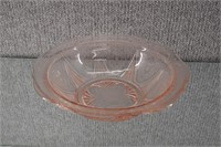 Hazel Atlas Pink Depression Glass Bowl