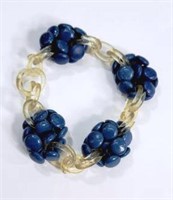 Blue & Clear Acrylic  Bracelet