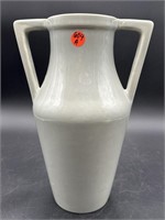 TALL DOUBLE HANDLE RED WING POTTERY VASE