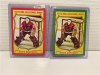 Tony Esposito 1973/74 All Star Topps and OPC Cards
