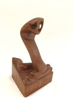 Wooden Cobra Hand Carved Statue