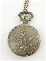 Bronze Leaf Pocket Watch