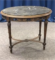 Vintage Marble Top Entry Table