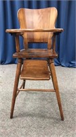 Vintage Oak Baby Chair