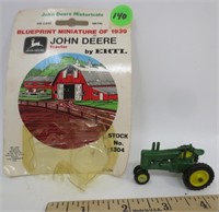 JD tractor, Blueprint miniature of 1939