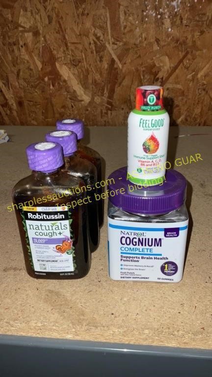 Robitussin, Cognium Complete, Immune Shot