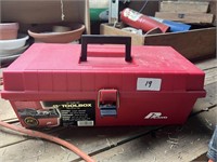 RED TOOLBOX WITH CONTENTS