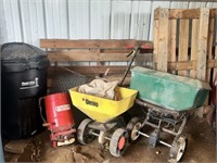 Chicken Wire, Seed Spreaders, Trash Can