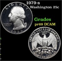 Proof 1979-s Washington Quarter 25c Grades GEM++ P