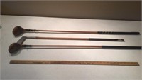 (2) F.V.G. CUSTOM BUILT DRIVERS & BIRDIE PUTTER