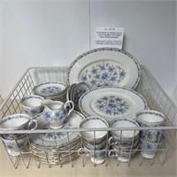 61 pc set for 12 Tuscan "Love in the Mist" Dishes