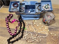Necklaces, bracelets ,and buttons