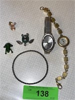 ENAMELED TURTLE & FROG, WATCHES (UNTESTED), >>>>