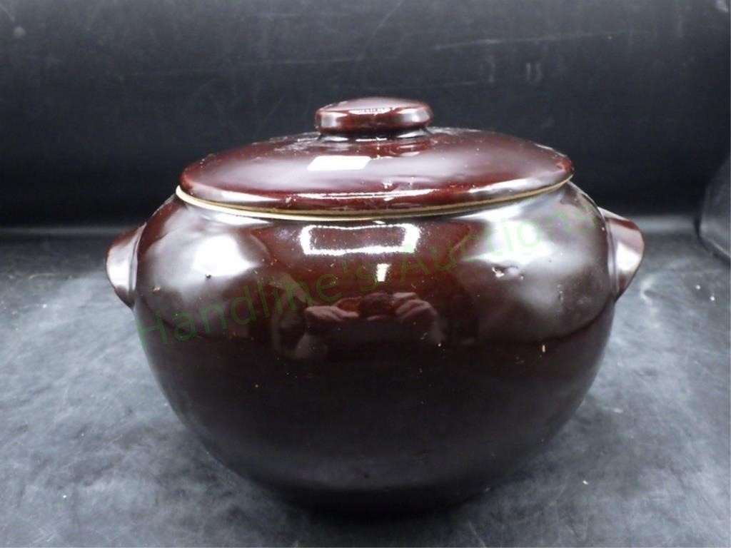 Vintage Stoneware Bean Pot/Cookie Jar USA