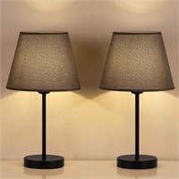 HAITRAL Small Table Lamps - Vintage Bedside