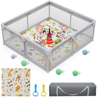 Baby Playpen with Mat Playpen for Babies and Toddl