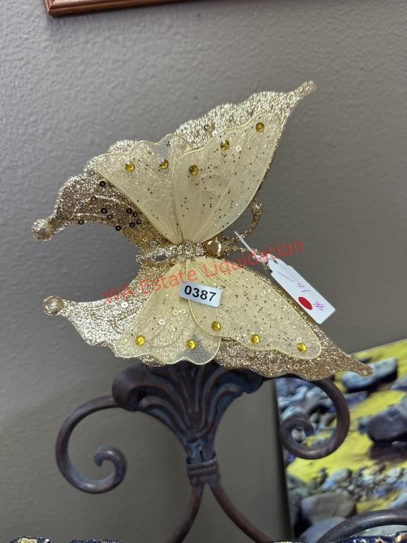 Glittery Decorative Butterfly Clip