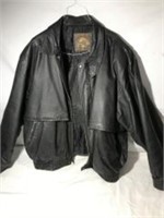 Biker Leather Jacket XL