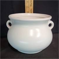 Vtg McCoy Pottery #724 White Kettle/Bowl