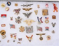 SPAN AM WW1 & WWII US PATRIOTIC SWEETHEART JEWELRY