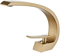 Wovier Brushed Gold Bathroom Sink Faucet