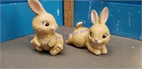 Vintage homco made in Thailand bunnies