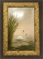 1800'S SIGNED OIL PAINTING IN ORIGINAL FRAME