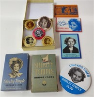 Shirley Temple Pins, Mirrors & Playing Cards