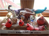 Several Bird Figurines