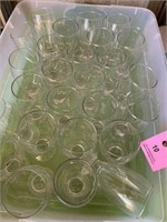 Lot of drink glasses restaurant dining use