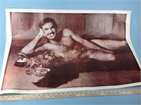 Burt Reynolds provocative bear skin poster
