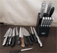Box Oster Knife Set with Block and Other Knives