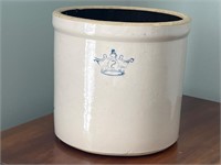 Vintage Blue Crown 2 Gallon Stoneware Crock