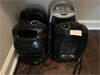FOUR PORTABLE HEATERS