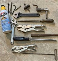 Tools: Crescent Wrenches, Long Screwdriver