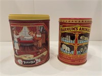 2 Collector Tins, Tootsie Roll & Animal Crackers