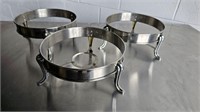 9 S/S ROUND CHAFER STANDS