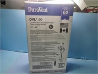 Unused DuraVent Double- wall Black Stove Pipe 6"