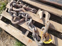 9' chain - 1" thick steel, 4 1/2" links