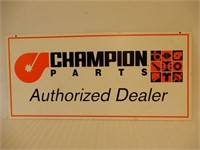 CHAMPION PARTS  DEALER S/S CARDBOARD SIGN