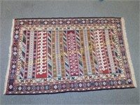 Intricately Patterned Woven Wool Rug NICE
