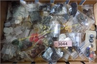 Box lot of vintage button collection