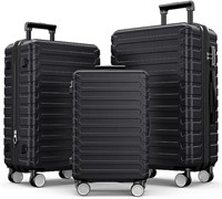 SHOWKOO Luggage Sets Clearance ABS 3pcs Hardside