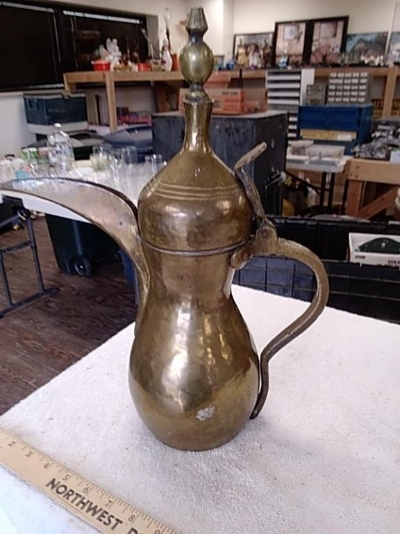 Brass Middle Eastern coffee pot