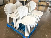 Pallet of White Chairs X18