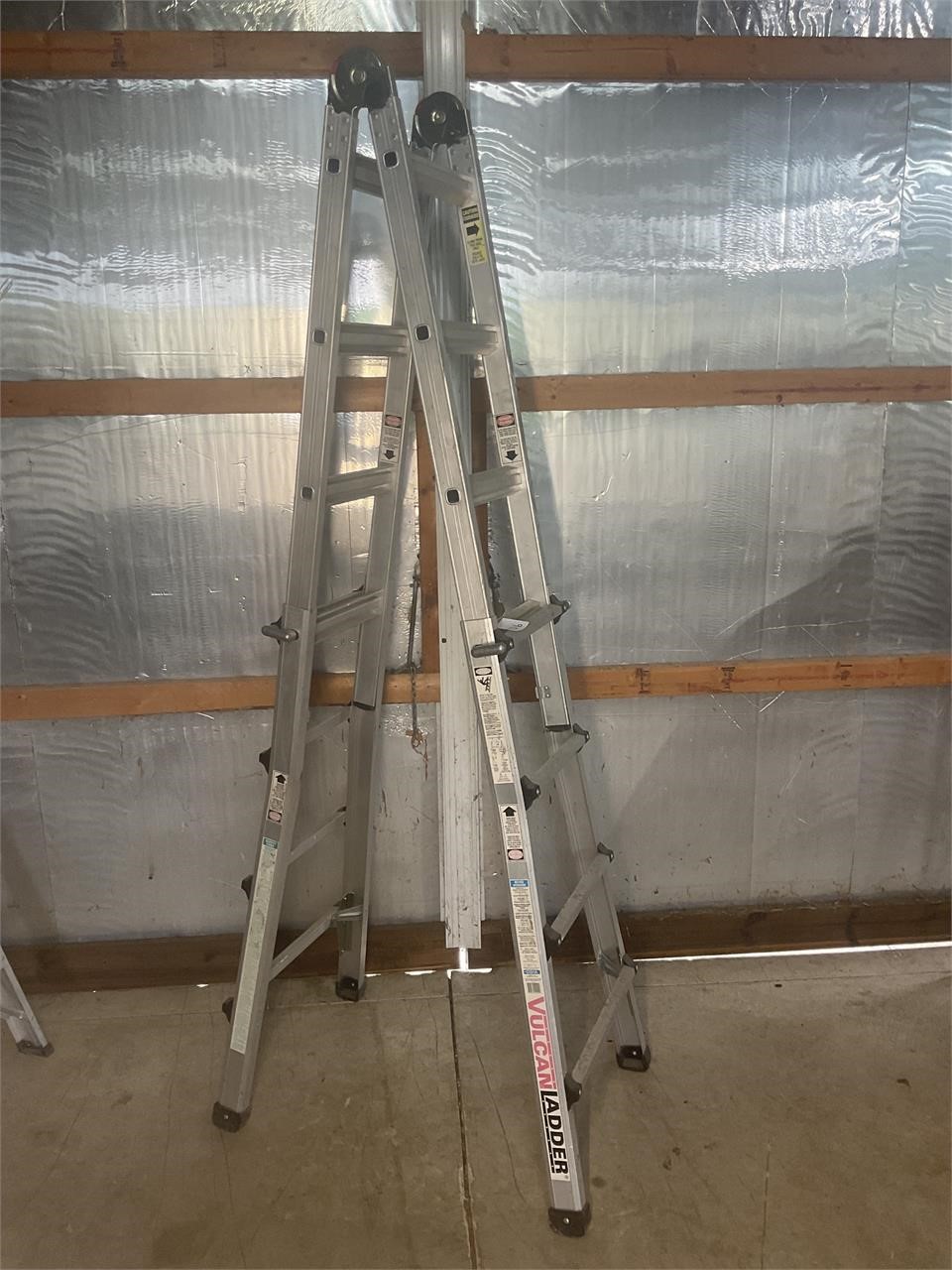 Vulcan, aluminum combination ladder